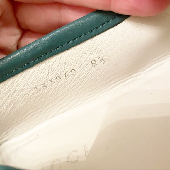 Gucci White Green Boat Shoes Loafers main image 2